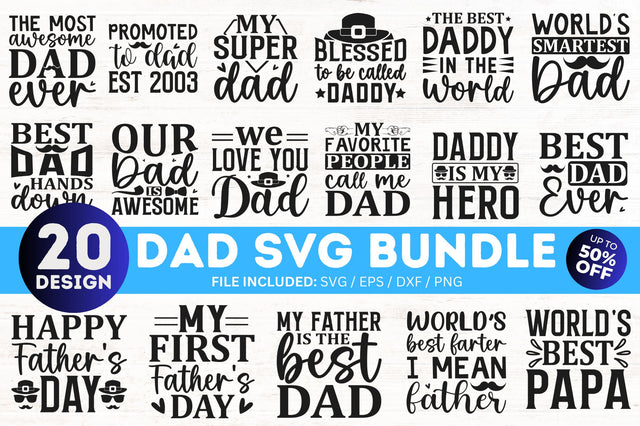DAD SVG Designs Bundle, PAPA SVG BUNDLE SVG Regulrcrative 
