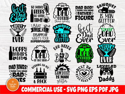 Dad SVG, Fathers Day, Best Dad Ever Svg, Beer Sign SVG TonisArtStudio 