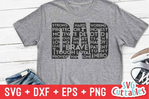 Dad svg - Father's Day - Dad Shirt Design - Dad Word Art - Cut File - svg - dxf - eps - png - Silhouette - Cricut SVG Svg Cuttables 