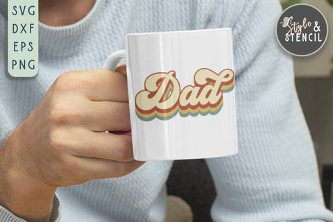 Dad SVG | Fathers Day | Dad Shirt SVG Style and Stencil 
