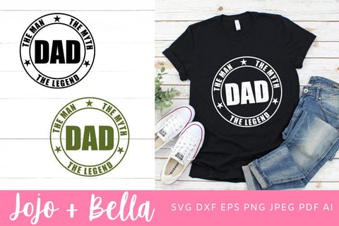 Dad Svg, Fathers Day SVG, Dad Shirt Svg, Dad The Man The Myth The Legend, Svg Files for Cricut, Silhouette Files, SVG SVG Jojo&Bella 