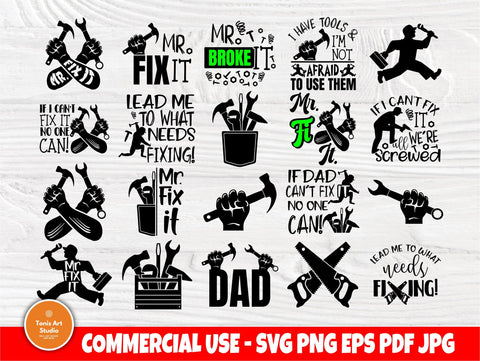 Dad SVG, Handyman Svg, Tools Svg, Fathers Day Svg SVG TonisArtStudio 