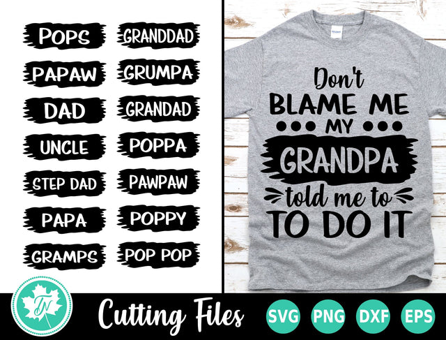 Dad SVG | Papa SVG | Don't Blame Me SVG TrueNorthImagesCA 