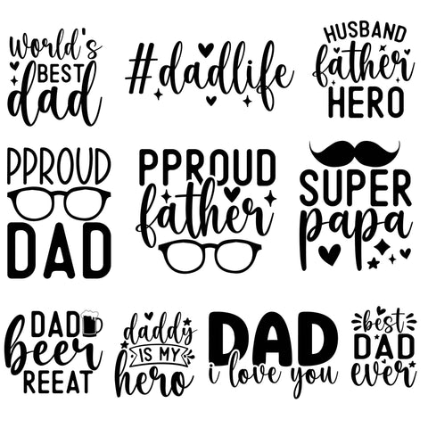 Dad SVG Quote Bundle SVG Elise Cellucci 