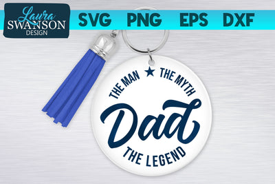 Dad The Man The Myth The Legend SVG Cut File SVG Laura Swanson Design 