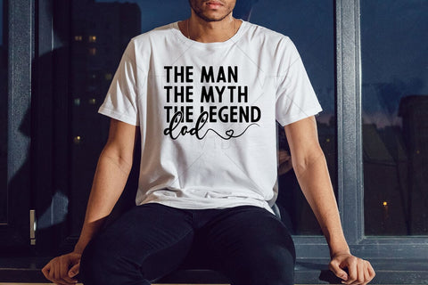 Dad The Man The Myth The Legend Svg Png Files, Dad Svg, Father Svg, Father’s Day Svg, Dad Quote Svg, Best Dad Ever Svg, Daddy Svg, Cheer dad svg SVG DesignDestine 