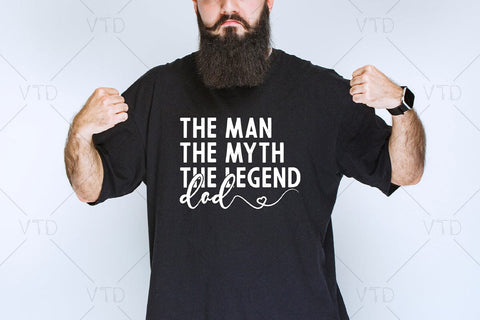Dad The Man The Myth The Legend Svg Png Files, Dad Svg, Father Svg, Father’s Day Svg, Dad Quote Svg, Best Dad Ever Svg, Daddy Svg, Cheer dad svg SVG DesignDestine 