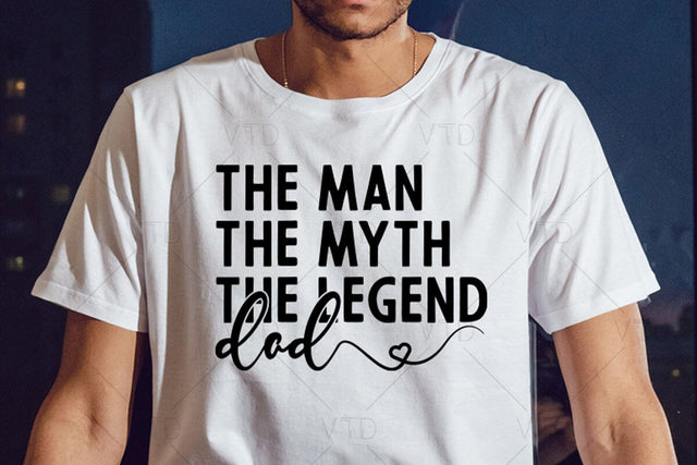 Dad The Man The Myth The Legend Svg Png Files, Dad Svg, Father Svg, Father’s Day Svg, Dad Quote Svg, Best Dad Ever Svg, Daddy Svg, Cheer dad svg SVG DesignDestine 