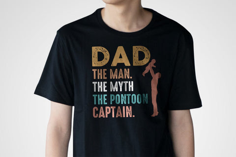 Dad the Man The Myth The Pontoon Captain, Fathers Day Svg, Best Dad Ever Svg, Daddy Svg, Father Day Svg, Grandpa Svg, Papa Svg – Printable, Cricut & Silhouette SVG Debashish Barman 