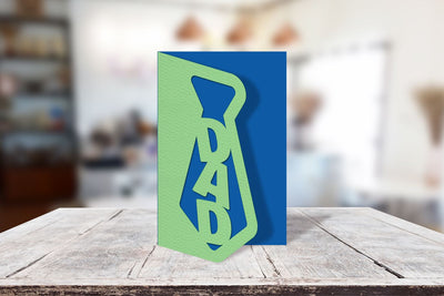 Dad Tie Father's Day Papercut Card SVG SVG Risa Rocks It 