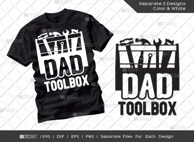 Dad Toolbox SVG Cut File | Dad Svg | Father's Day Svg | Little Helper Svg | T-shirt Design SVG ETC Craft 