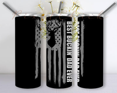 Dad Tumbler PNG, 20oz Skinny Tumbler Sublimation Design Template, Father's Day Flag Tumbler, World's Best Dad PNG Sublimation PixelChick 