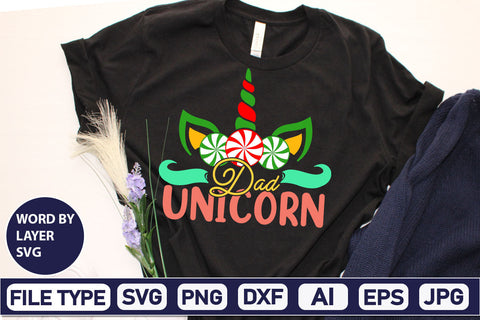 Dad Unicorn SVG Cut File SVG DesignPlante 503 