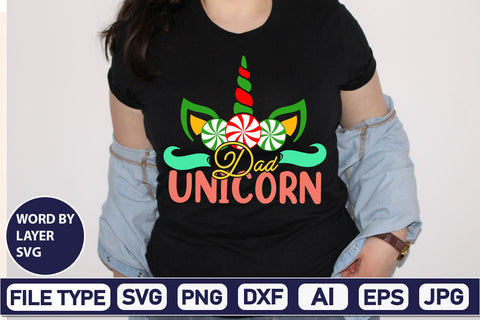 Dad Unicorn SVG Cut File SVG DesignPlante 503 