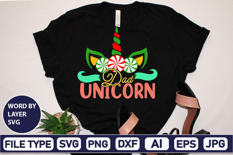 Dad Unicorn SVG Cut File SVG DesignPlante 503 