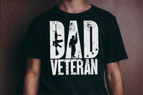DAD Veteran Military Army T Shirt Design SVG CreativeStudioTM 