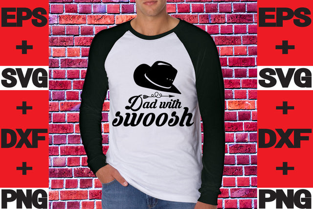 Dad with swoosh SVG svgteam 