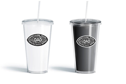 Dad Word Art Sticker Bundle Sublimation DESIGNS DARK 