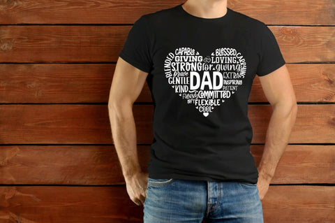 Dad Word Art SVG Bundle SVG DESIGNS DARK 