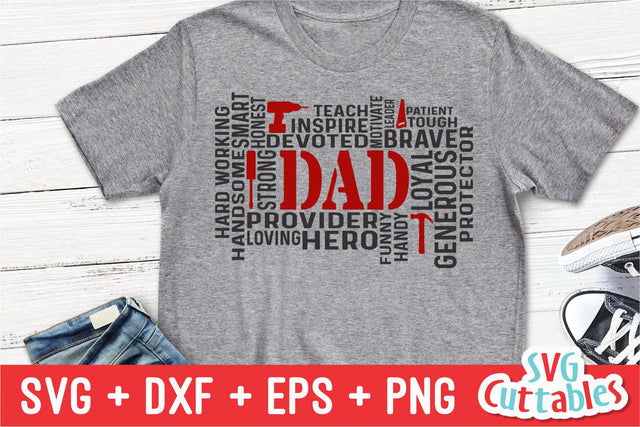 Dad Word Art SVG Svg Cuttables 