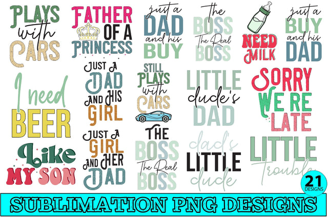 Daddy And Me Sublimation Bundle-2 Sublimation Creativeart88 