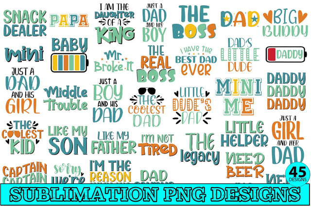 Daddy And Me Sublimation Bundle Sublimation Creativeart88 
