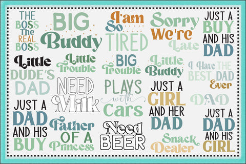 Daddy And Me Svg Bundle SVG Creativeart88 