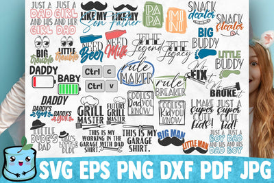 Daddy And Me SVG Bundle SVG MintyMarshmallows 