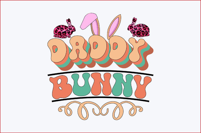 Daddy Bunny Sublimation SVGArt 