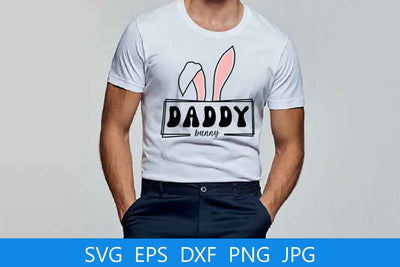 Daddy Bunny SVG, Easter svg Free For Commercial Use SVG Sintegra 