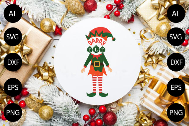Daddy Elf SVG CraftlabSvg29 