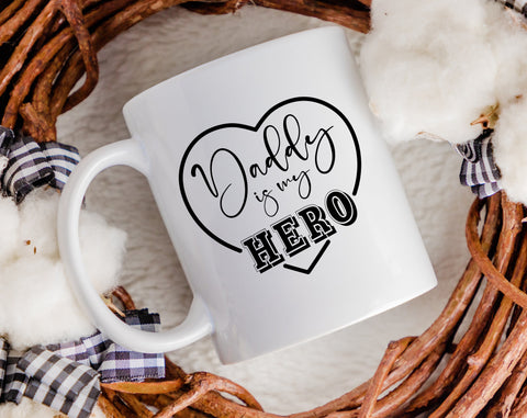 Daddy Is My Hero SVG SVG HappyDesignStudio 
