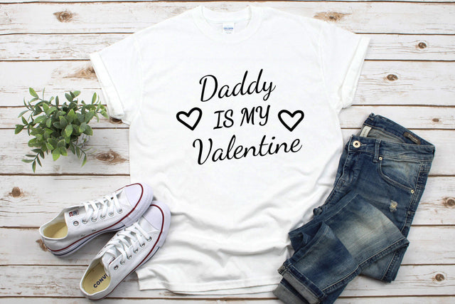 Daddy Is My Valentine SVG SVG HappyDesignStudio 