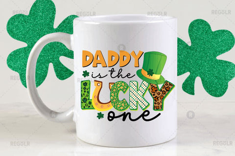 Daddy is the lucky one Sublimation PNG Sublimation Regulrcrative 