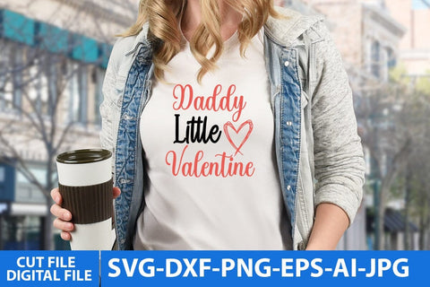 Daddy Little Valentine SVG Cut File SVG BlackCatsMedia 
