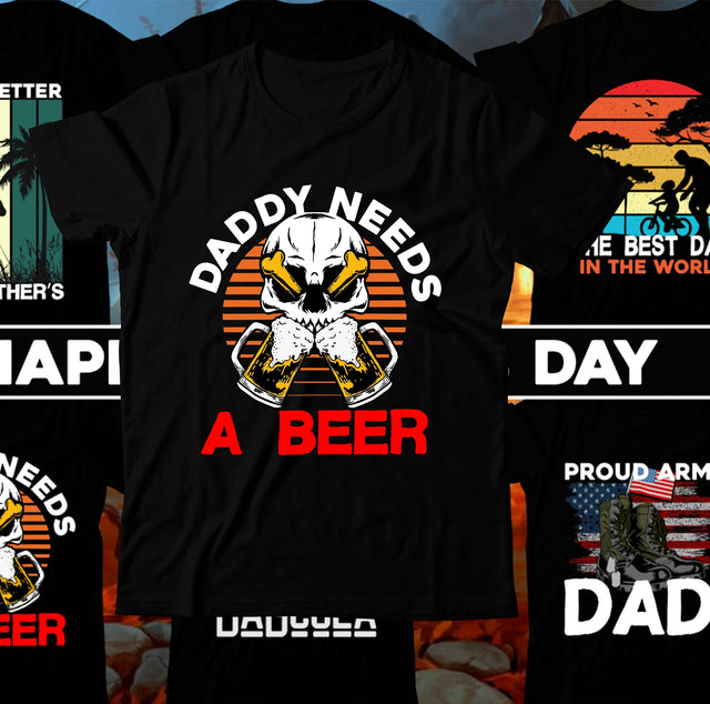 Daddy Needs a Beer SVG Cut File, Daddy Needs a Beer SVG Design, Father's Day SVG Design, Happy Father's Day SVG Cut File, Father's Day Sublimation Design, Dad SVG Bundle, Dad SVG Design Quotes , Dad Sublimation Design SVG BlackCatsMedia 