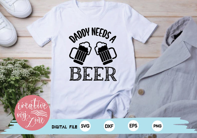 daddy needs a beer SVG md faruk hossain 