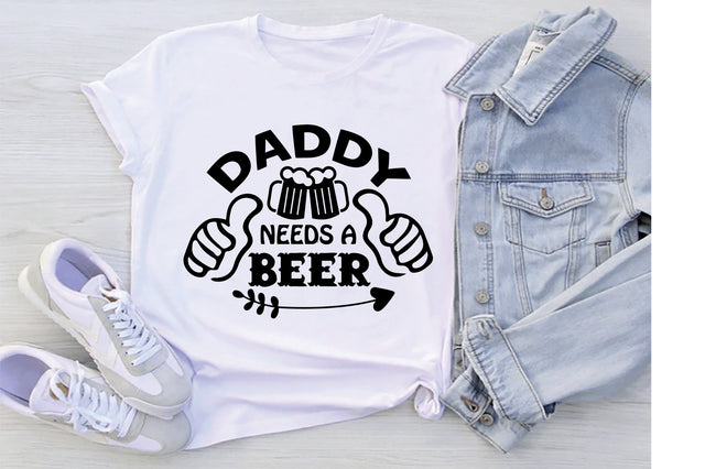 Daddy Needs A Beer SVG SVG Creativeart88 