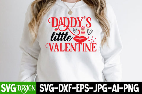 Daddy s Little Valentine SVG Cut File,Daddy s Little Valentine PNG SVG BlackCatsMedia 