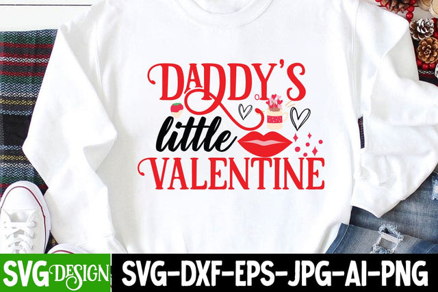 Daddy s Little Valentine SVG Cut File,Daddy s Little Valentine PNG SVG BlackCatsMedia 
