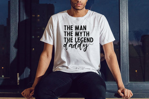 Daddy The Man The Myth The Legend Svg Png Files, Dad Svg, Father Svg, Father’s Day Svg, Dad Quote Svg, Best Dad Ever Svg, Daddy Svg, Cheer dad svg SVG DesignDestine 