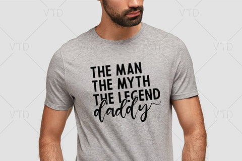 Daddy The Man The Myth The Legend Svg Png Files, Dad Svg, Father Svg, Father’s Day Svg, Dad Quote Svg, Best Dad Ever Svg, Daddy Svg, Cheer dad svg SVG DesignDestine 