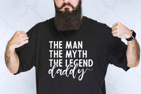 Daddy The Man The Myth The Legend Svg Png Files, Dad Svg, Father Svg, Father’s Day Svg, Dad Quote Svg, Best Dad Ever Svg, Daddy Svg, Cheer dad svg SVG DesignDestine 