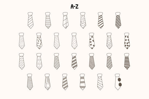 Daddy Tie - Dingbat Font Font Masyafi Studio 