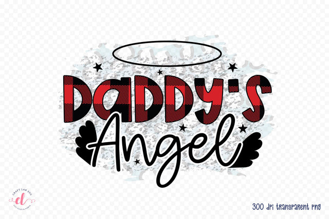 Daddy's Angel, Baby Sublimation Design Sublimation CraftLabSVG 