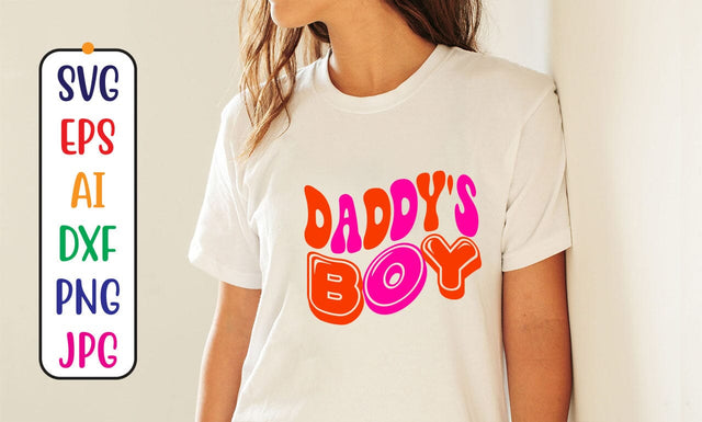 Daddy's Boy Retro SVG SVG Syaman 