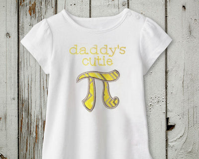 Daddy's Cutie Pi Applique Embroidery Embroidery/Applique Designed by Geeks 