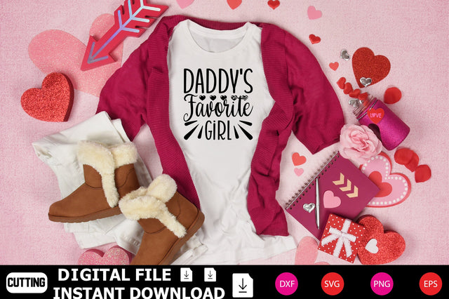 Daddy's Favorite Girl SVG Shahin alam 