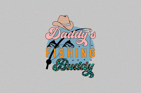 daddy's fishing buddy Sublimation SVGArt 