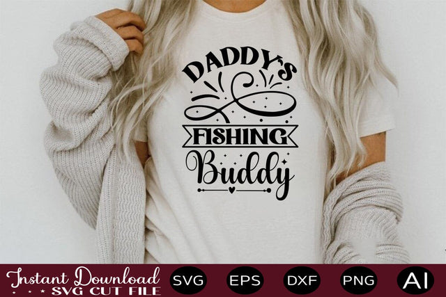 Daddy`s Fishing Buddy SVG SVG designmaster24 